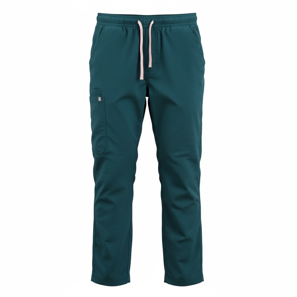 FIGS Kade Cargo Scrub Pants Womens Medium Teal Blue Uniform Medical Healthcare